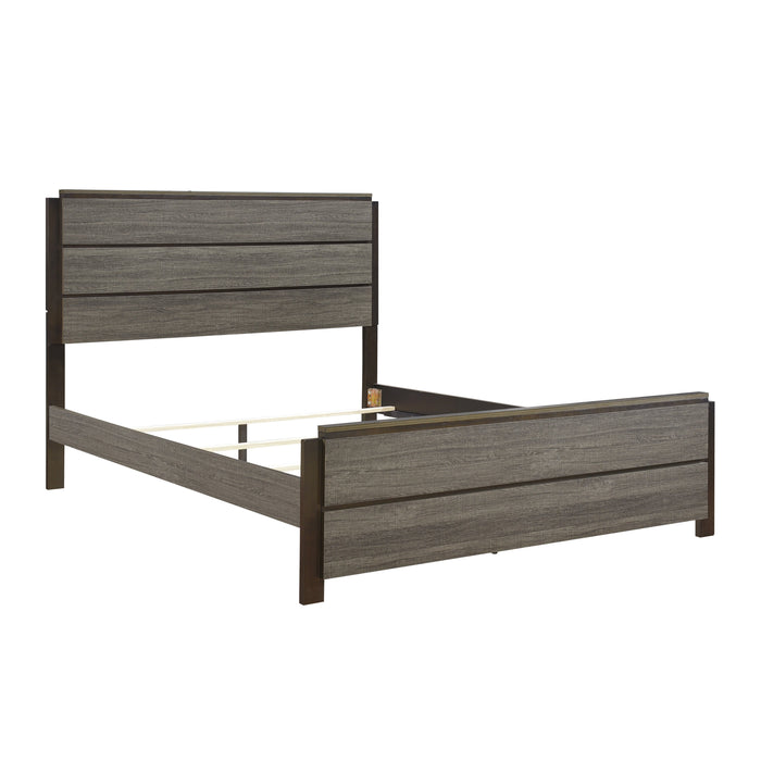 Vestavia Gray Queen Panel Bed