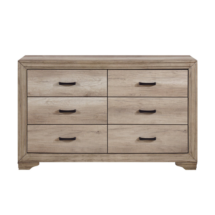 Lonan Rustic Panel Bedroom Set