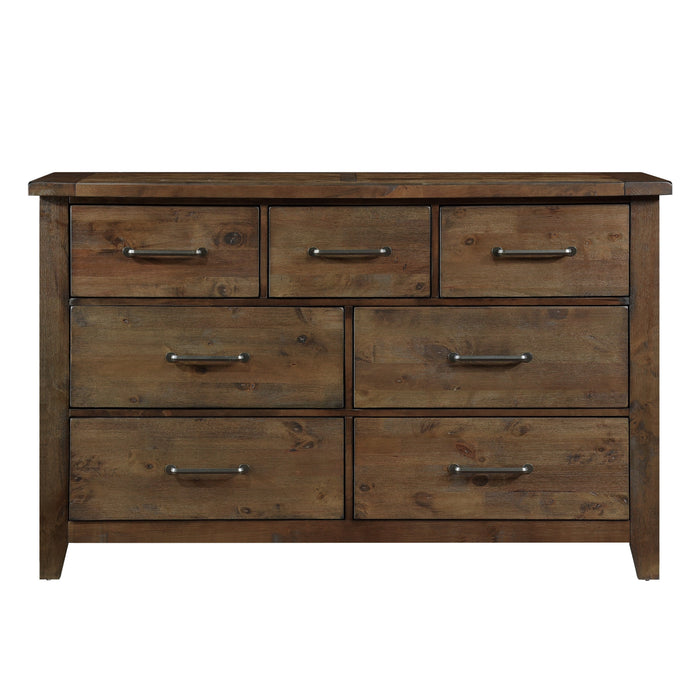 Jerrick Burnished Brown Dresser