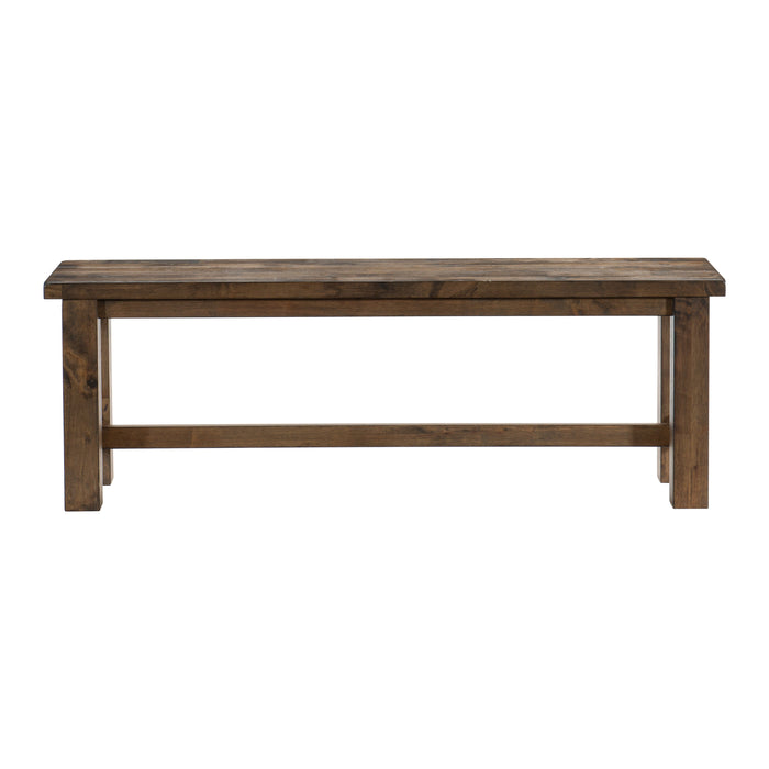 Jerrick Burnished Brown Dining Bench