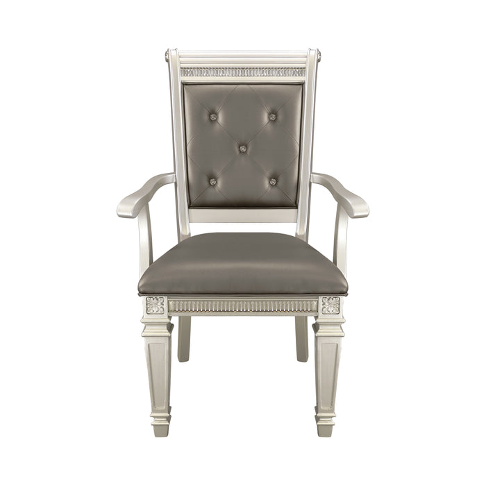 Bevelle Silver Arm Chair, Set of 2