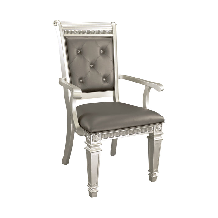 Bevelle Silver Arm Chair, Set of 2