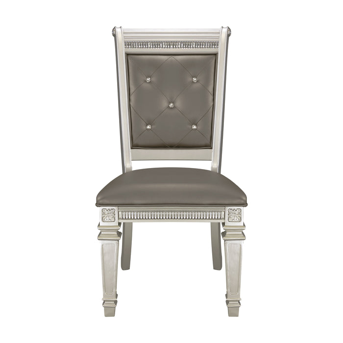 Bevelle Silver Side Chair, Set of 2