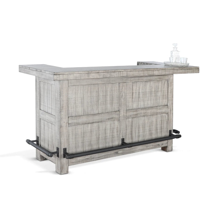 Purity Craft 80' Traditional Wood Home Bar Alpine Grey