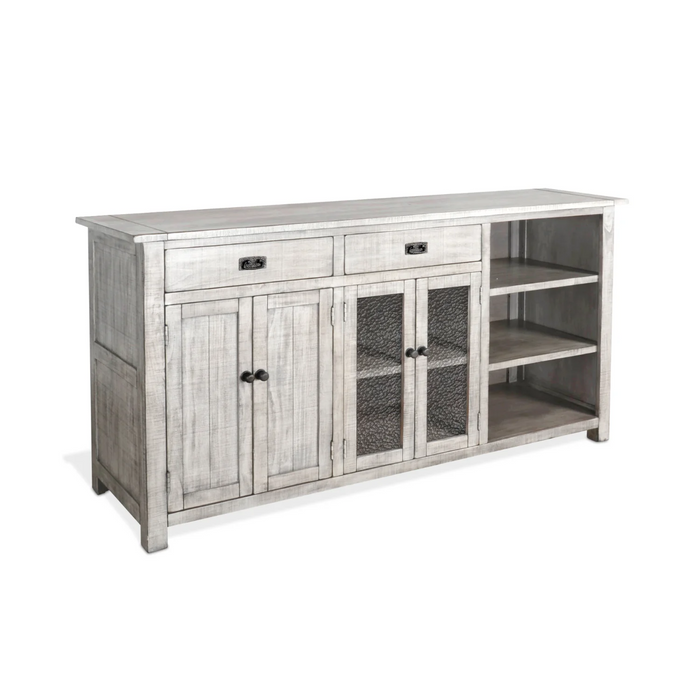 Purity Craft 80' Transitional Wood Buffet Alpine Grey