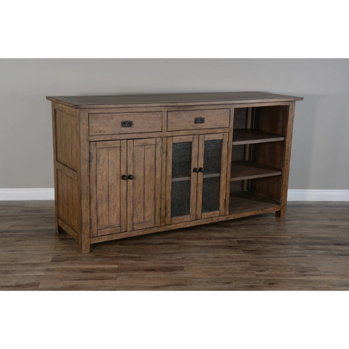 Purity Craft 80' Transitional Wood Buffet Buckskin