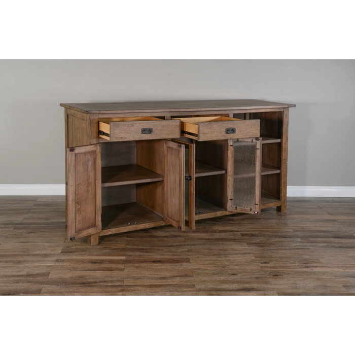 Purity Craft 80' Transitional Wood Buffet Buckskin