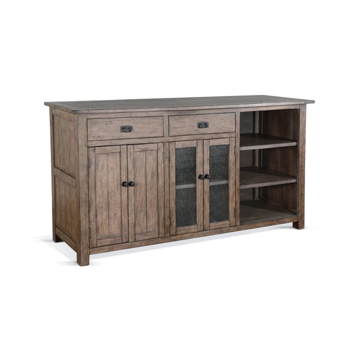 Purity Craft 80' Transitional Wood Buffet Buckskin