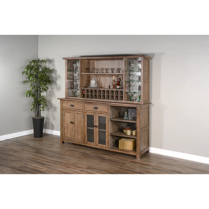 Purity Craft Buffet & Back Bar Hutch Buckskin