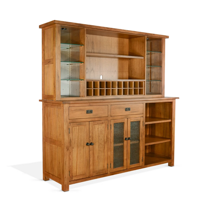 Purity Craft Sedona Buffet & Hutch  Rustic Oak