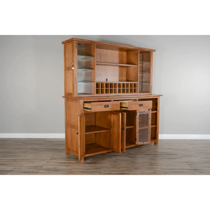 Purity Craft Sedona Buffet & Hutch  Rustic Oak