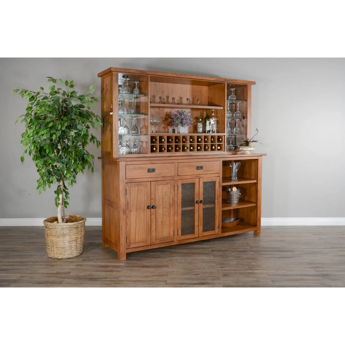 Purity Craft Sedona Buffet & Hutch  Rustic Oak