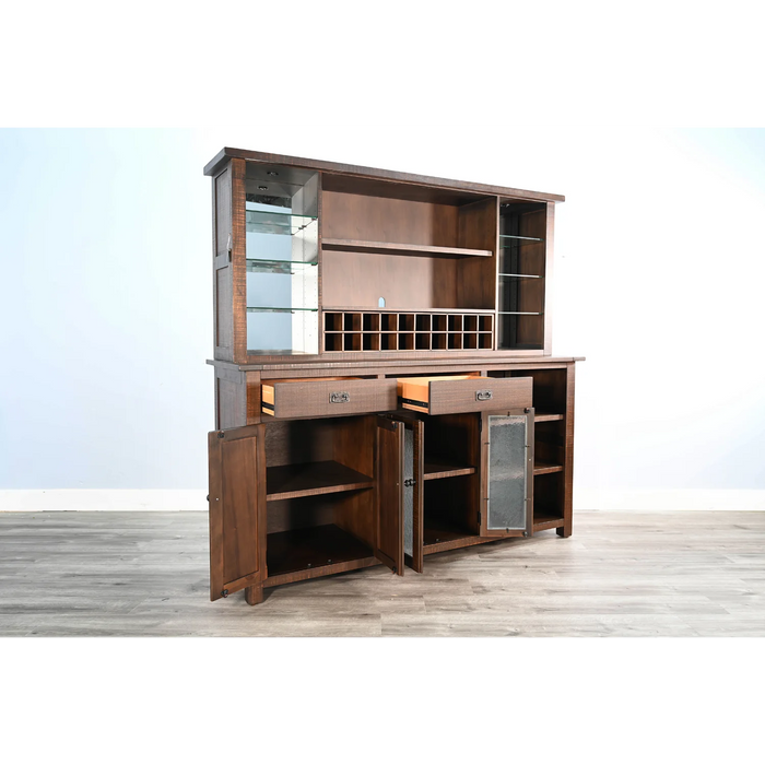 Purity Craft Homestead Hutch & Buffet Tobacco Leaf