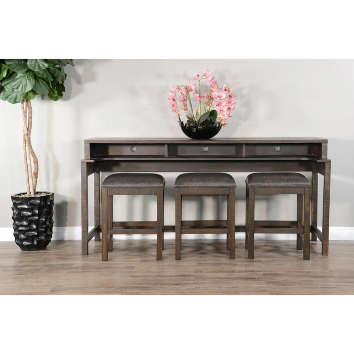 Purity Craft Console Table with USB Power Pack Tobacco Leaf