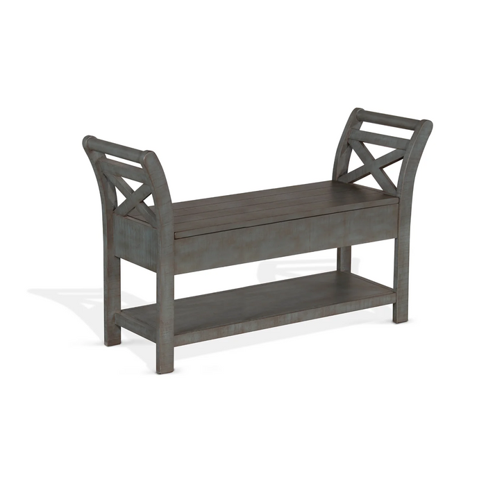 Purity Craft 48' Accent Bench with Storage Little Boy Blue