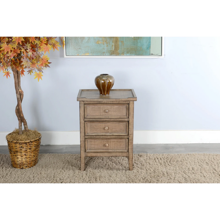 Purity Craft End Table Beach Pebble