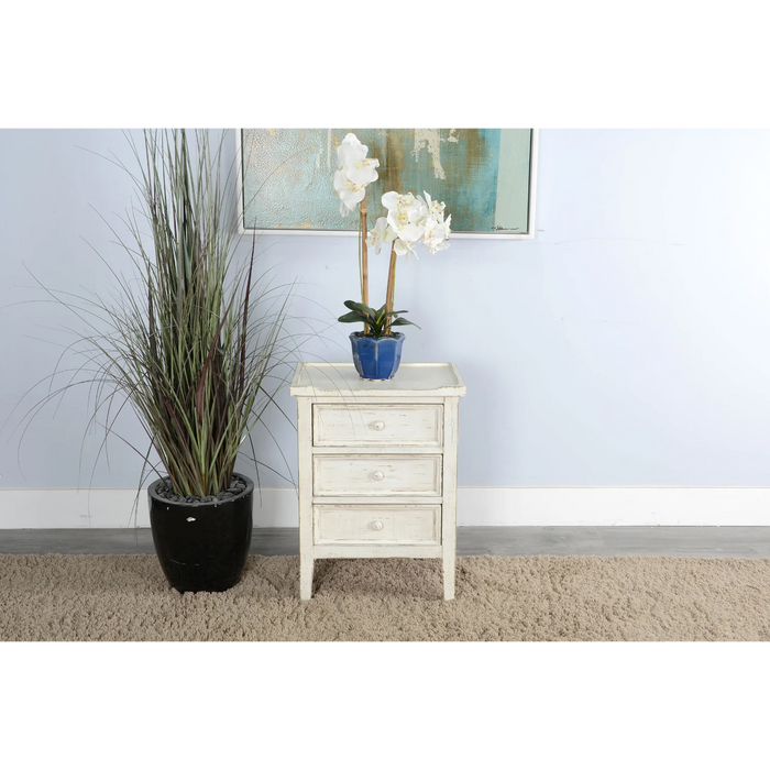 Purity Craft End Table White Sand