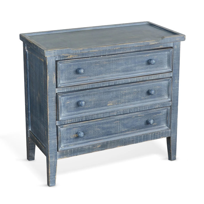 Purity Craft Marina Side Chest Table Ocean Blue