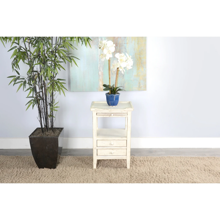 Purity Craft Side Table White Sand