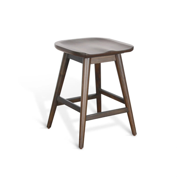 Purity Craft Counter Stool with Saddle Seat Coffee Bean