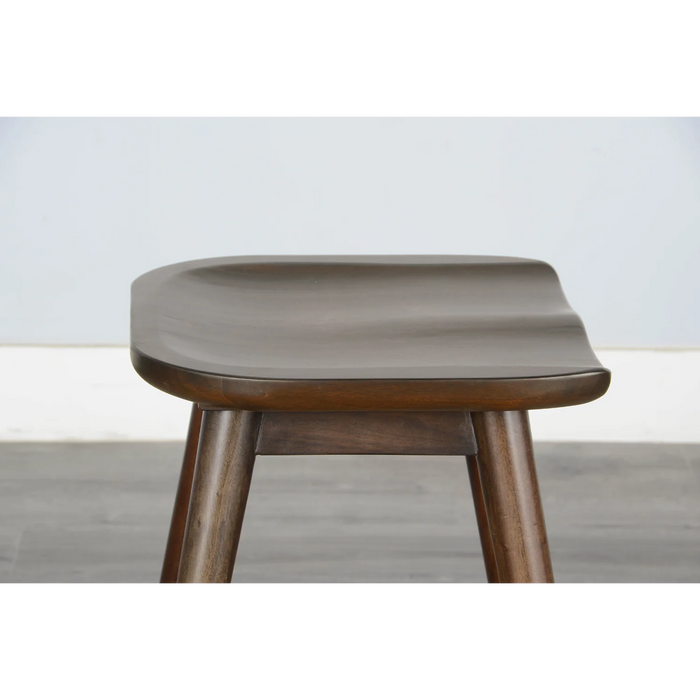 Purity Craft Counter Stool with Saddle Seat Coffee Bean