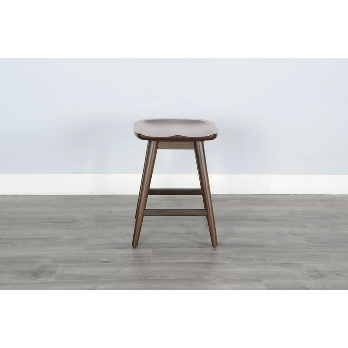 Purity Craft Counter Stool with Saddle Seat Coffee Bean