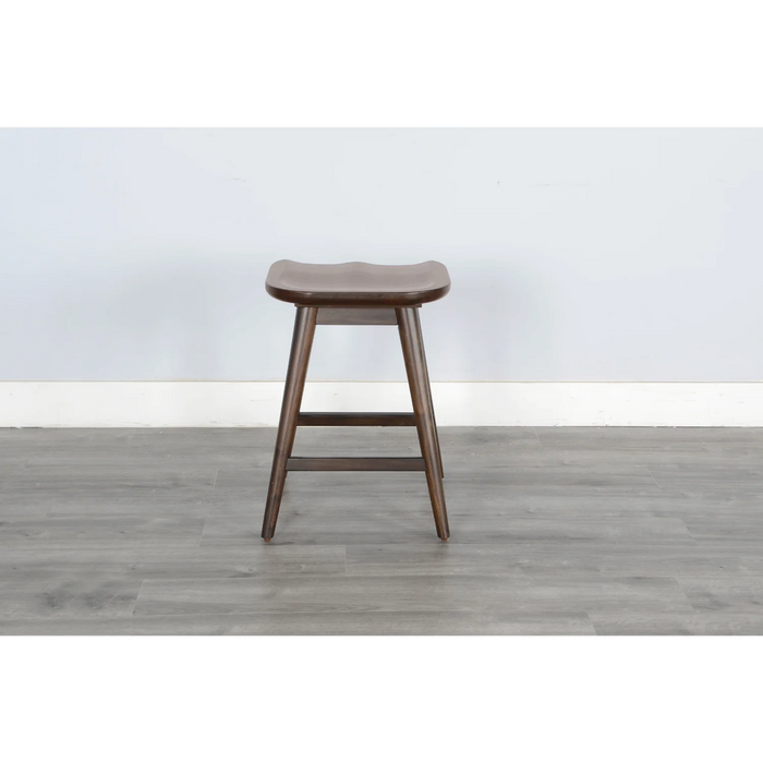 Purity Craft Counter Stool with Saddle Seat Coffee Bean