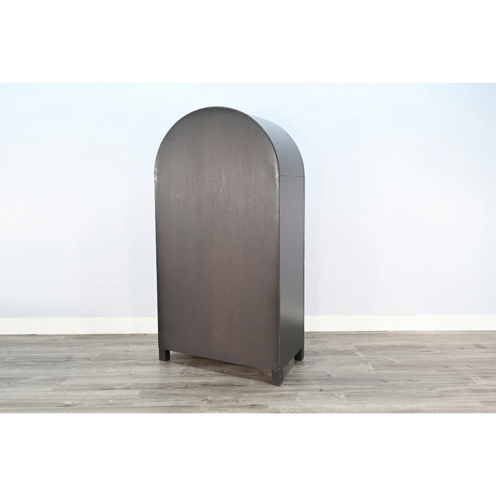 Purity Craft Arched Wine Bar Cabinet Black Magic