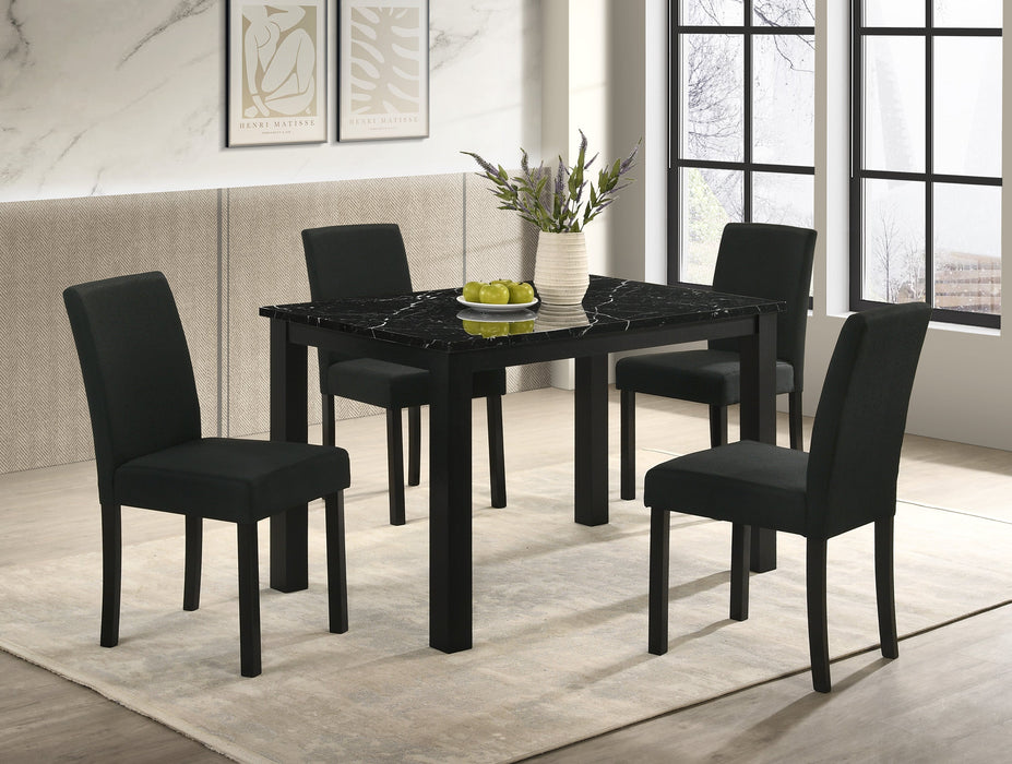 Resia Black Dining Set