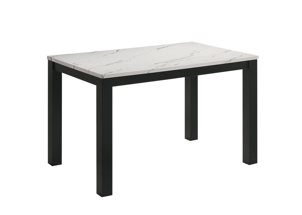 Resia Black/White Dining Table