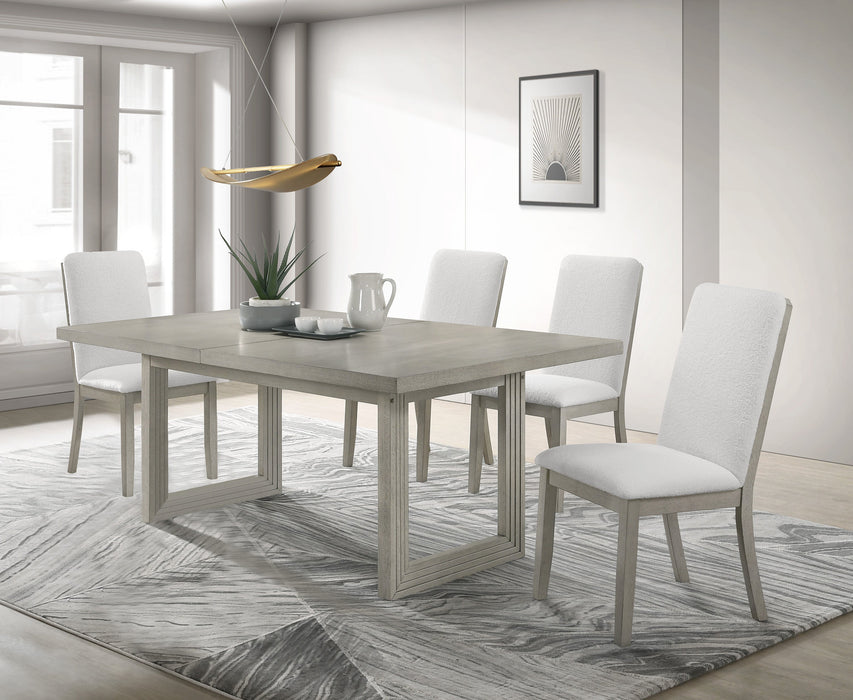 Torrie Light Gray Dining Table