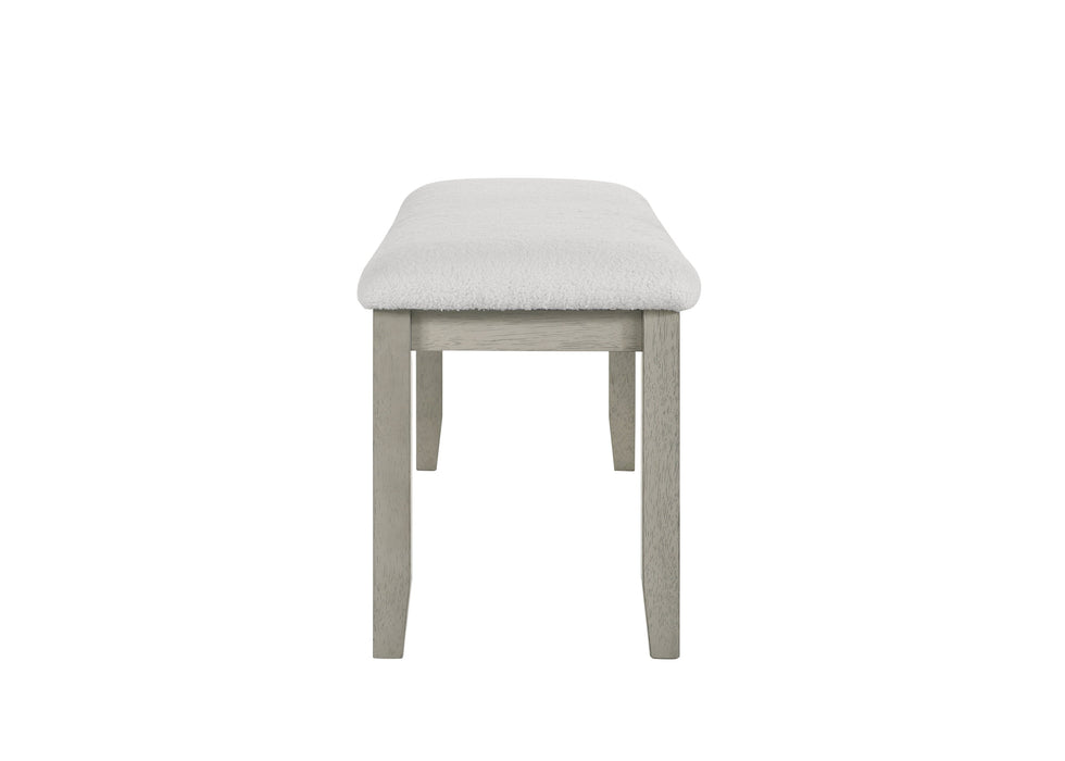 Torrie Light Gray Bench