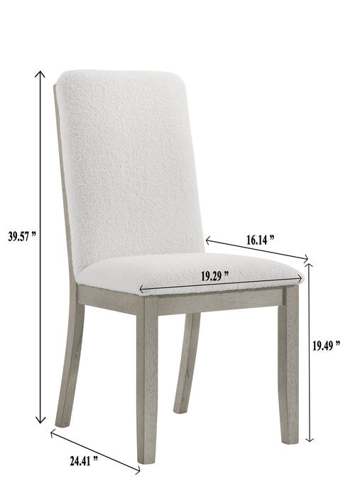 Torrie Light Gray Dining Chair, Set of 2