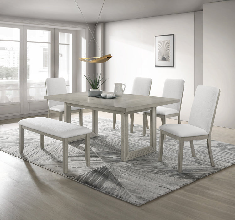 Torrie Light Gray Dining Table