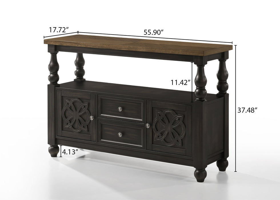 Hilara Espresso/Brown Sideboard