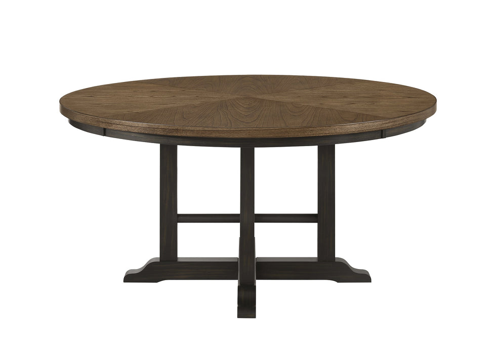 Hilara Espresso/Brown Round Dining Table