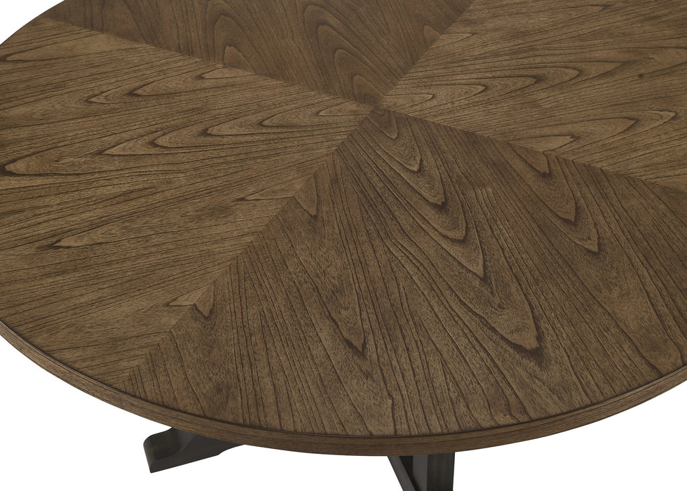 Hilara Espresso/Brown Round Dining Set