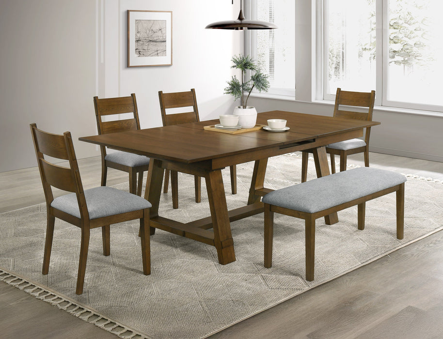 Everly Brown Dining Set