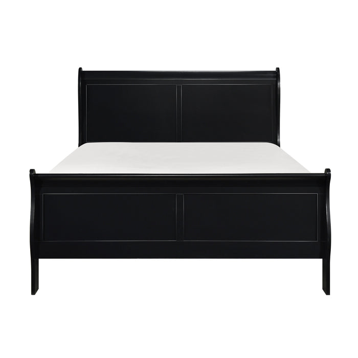 Mayville Black Sleigh Bedroom Set