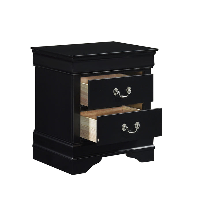 Mayville Black Nightstand