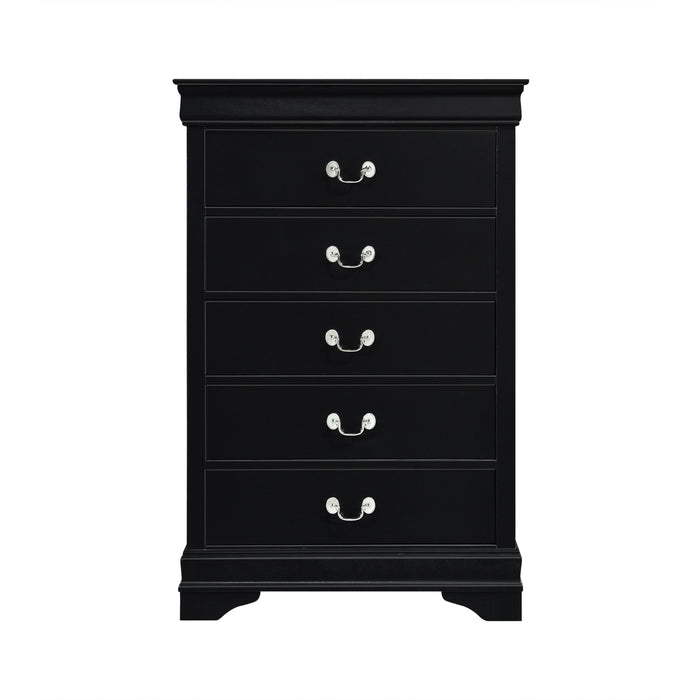 Mayville Black Sleigh Bedroom Set