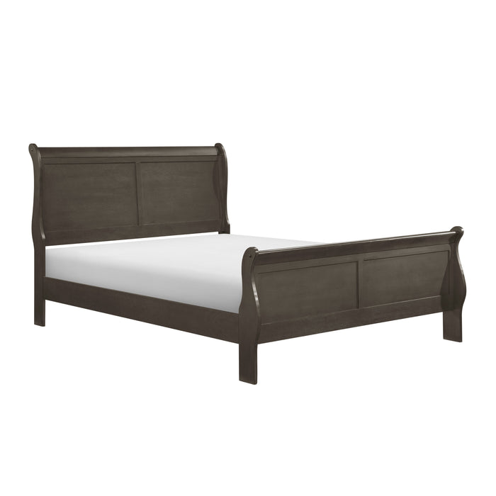 Mayville Stained Gray Queen Sleigh Bed