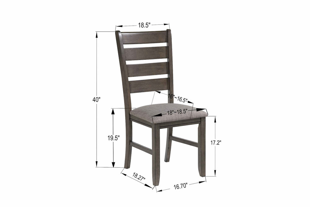 Bardstown Gray Dining Chair, Set of 2