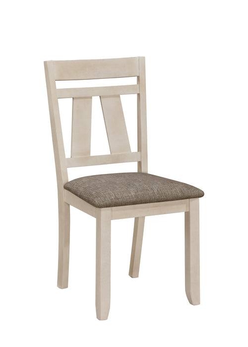 Maribelle Chalk/Gray Dining Chair, Set of 2