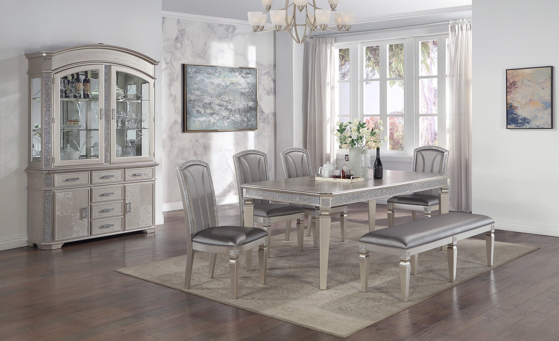 Klina Silver Champagne Dining Set