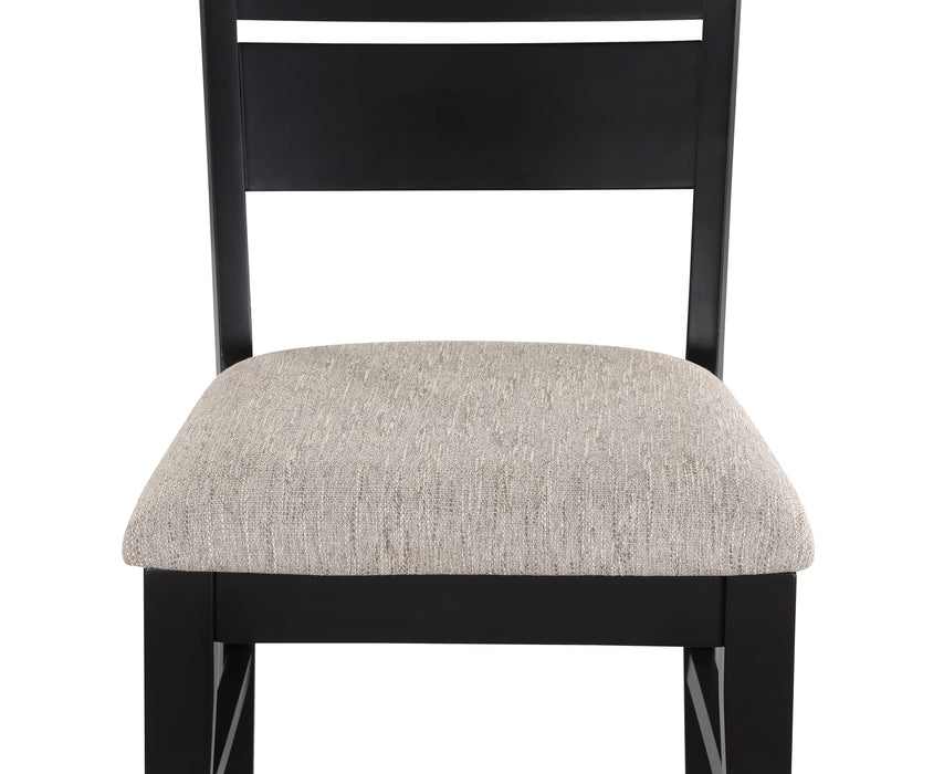 Mathis Black/Gray Dining Chair, Set of 2