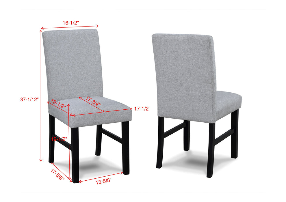 Isla Light Gray Dining Chair, Set of 2