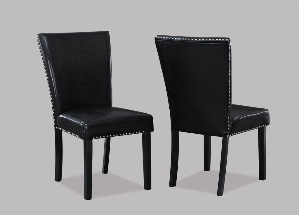 Tanner White/Black Dining Chair, Set of 2