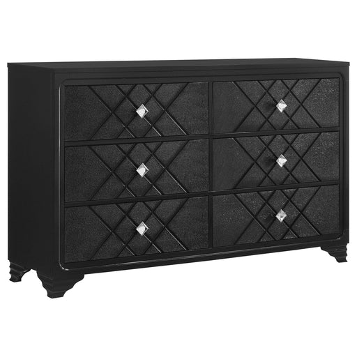 Penelope 6-drawer Dresser Black image