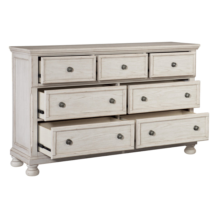 Bethel Wire Brushed White Dresser